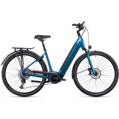 Bicicletta da Trekking Elettrica CUBE SUPREME SPORT HYBRID EXC 625 WAVE Blu 2022 0